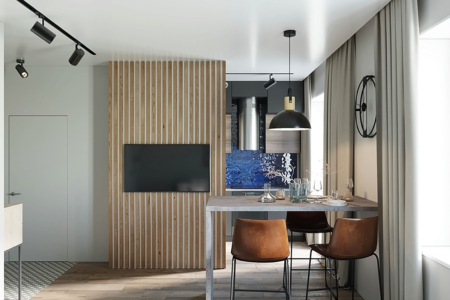 Типовой дизайн-проект однокомнатной квартиры ЖК «Королев»